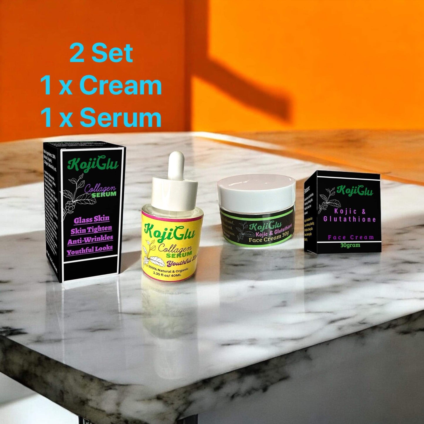 2 set cream and serum men & women.