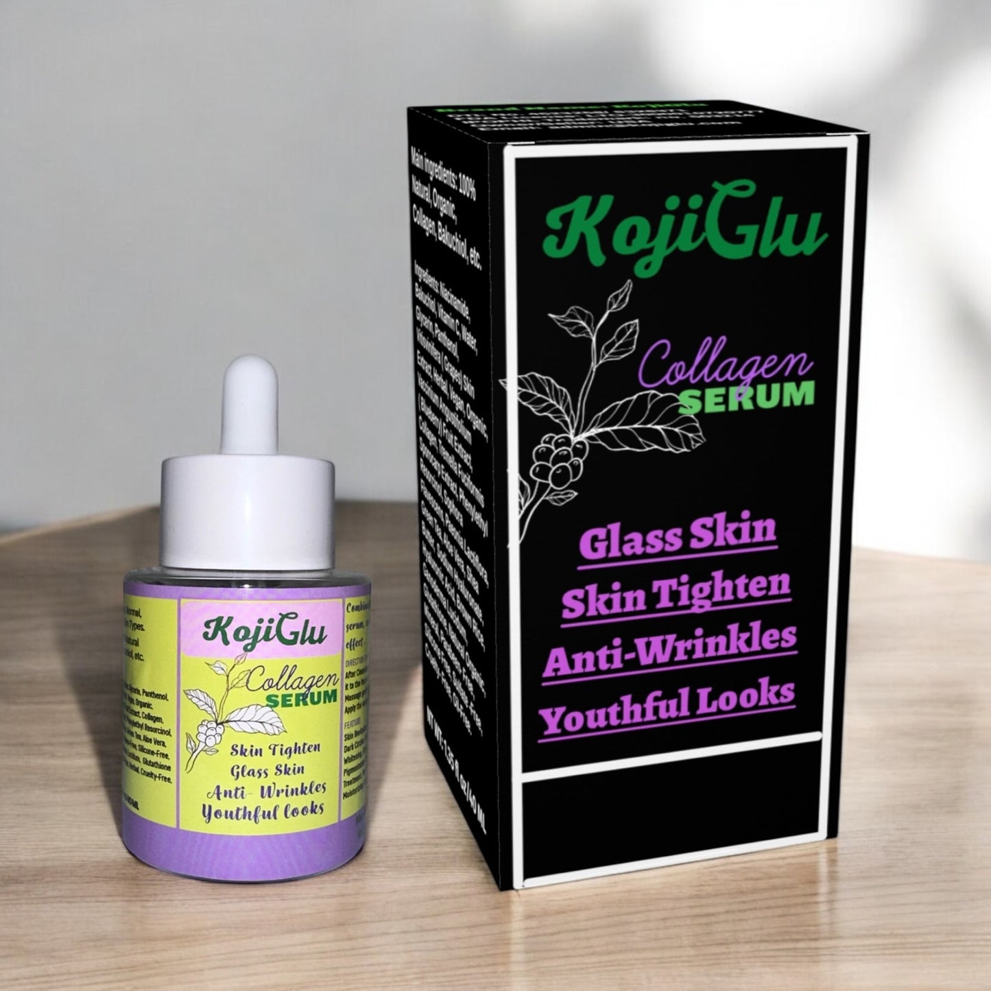 KojiGlu Collagen serum 40ML for men & women.