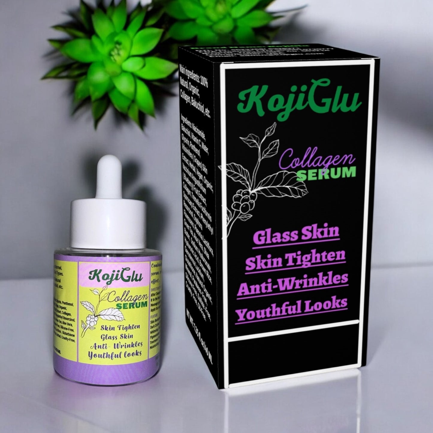 KojiGlu Collagen serum 40ML for men & women.