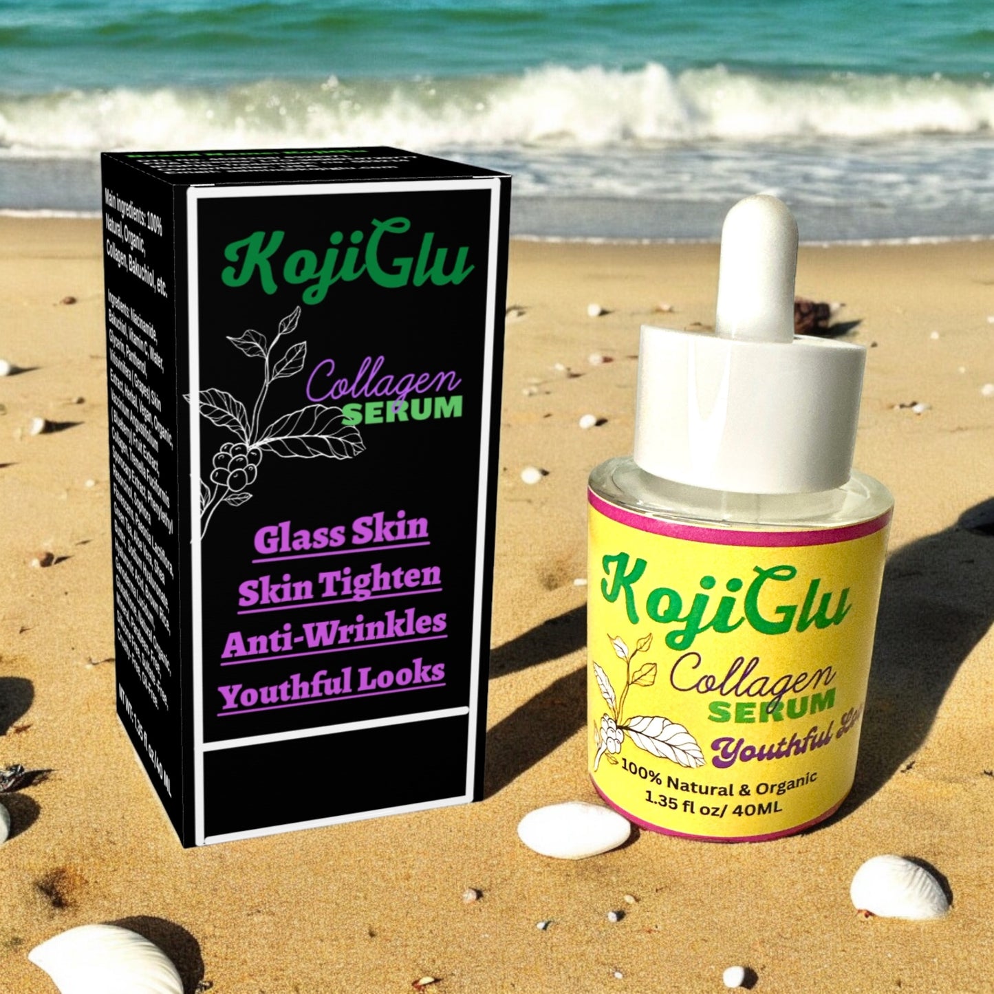 KojiGlu Collagen serum 40ML for men & women.