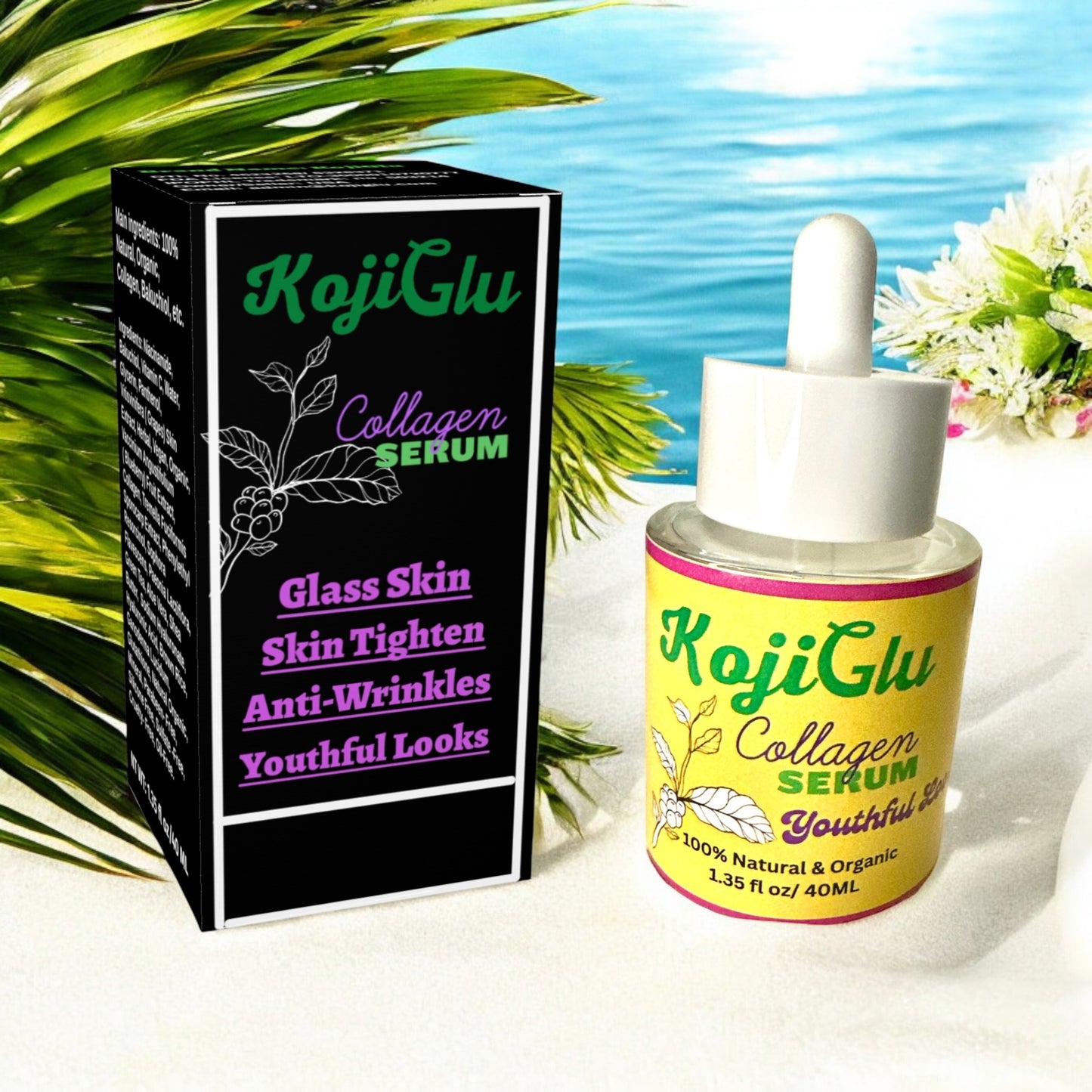 KojiGlu Collagen serum 40ML for men & women.