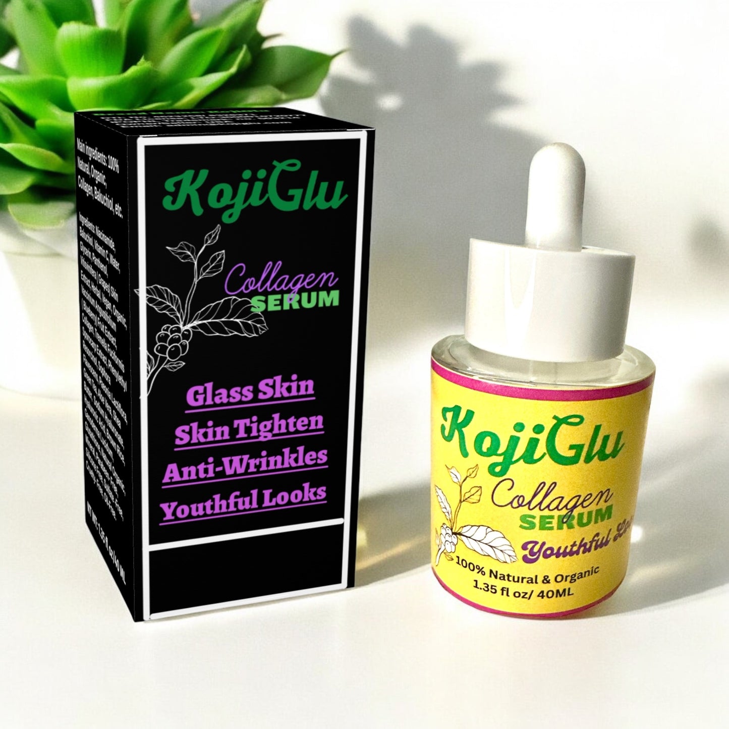 KojiGlu Collagen serum 40ML for men & women.