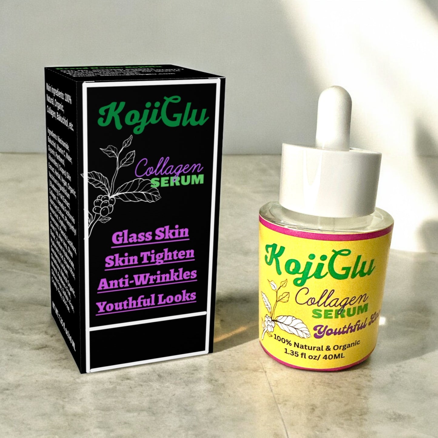 KojiGlu Collagen serum 40ML for men & women.