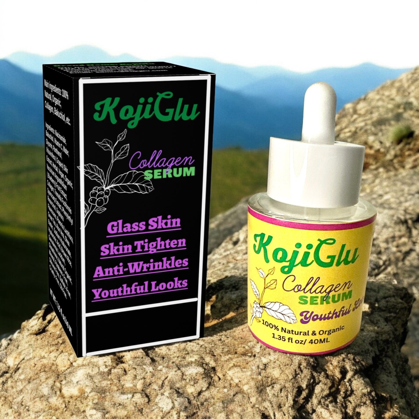 KojiGlu Collagen serum 40ML for men & women.