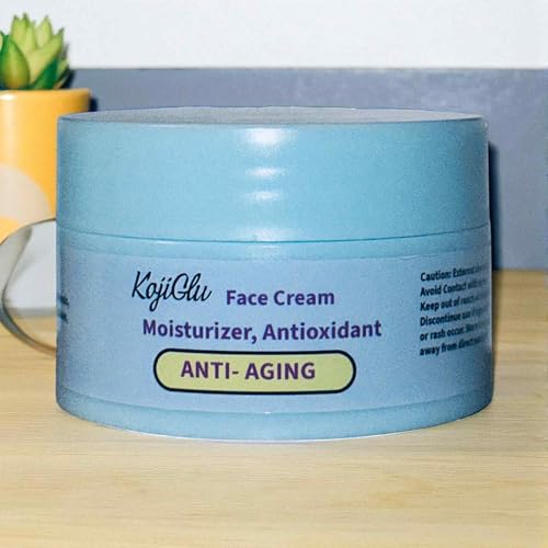 Kojiglu Anti-Aging Face Cream, Moisturizer with Antioxidants, Firming & Line-Reducing Formula