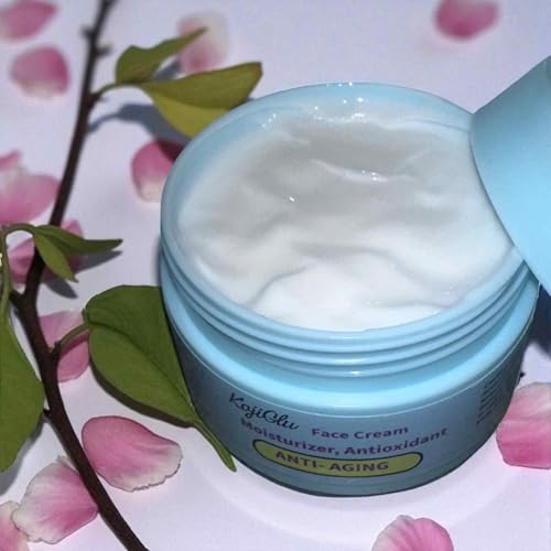 Kojiglu Anti-Aging Face Cream, Moisturizer with Antioxidants, Firming & Line-Reducing Formula