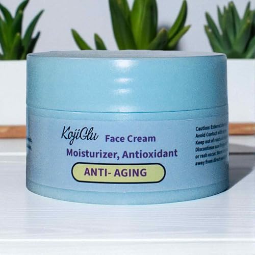Kojiglu Anti-Aging Face Cream, Moisturizer with Antioxidants, Firming & Line-Reducing Formula