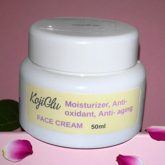 KojiGlu skin care 50ml moisturizer, anti-oxidant, anti-aging face cream.