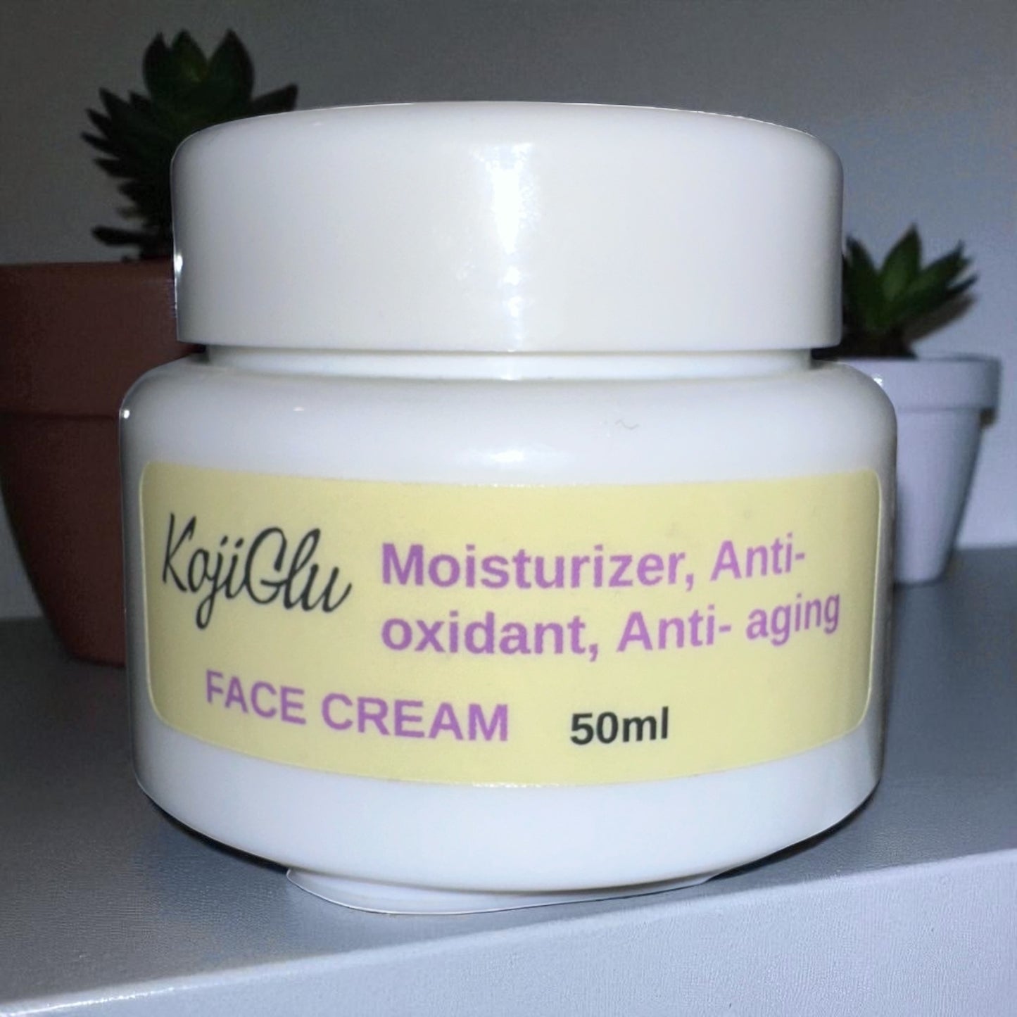 KojiGlu skin care 50ml moisturizer, anti-oxidant, anti-aging face cream.