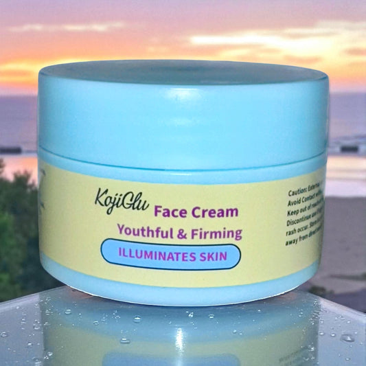 KOJIGLU Antioxudant, Anti-Aging Face Cream, Moisturizer with Antioxidants, Firming & Line-Reducing Formula.