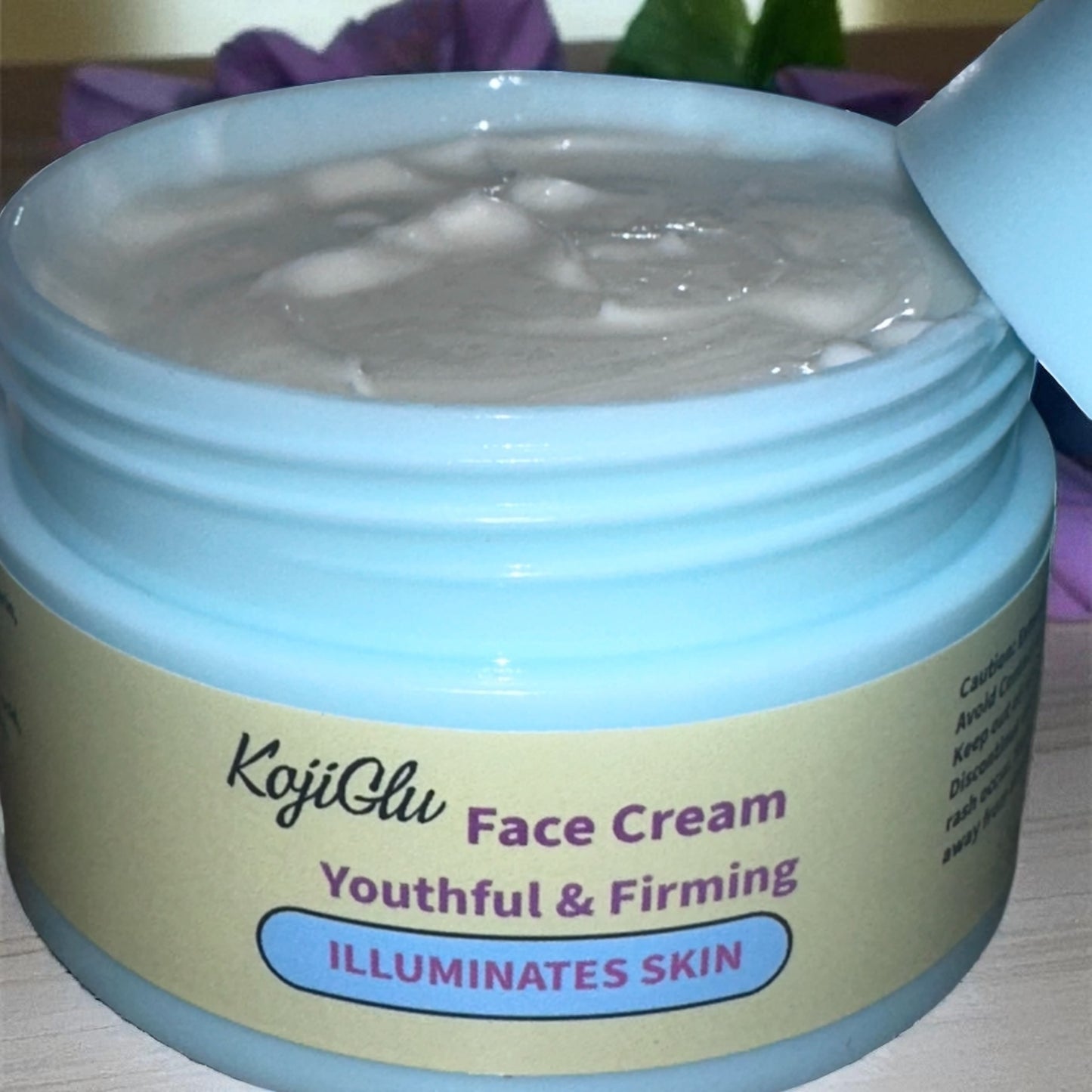 KOJIGLU Antioxudant, Anti-Aging Face Cream, Moisturizer with Antioxidants, Firming & Line-Reducing Formula.